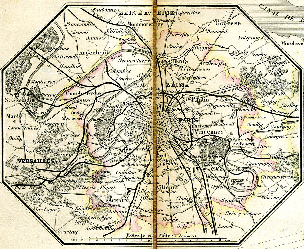 Carte générale des routes et des chemins de fer de la France (1857)