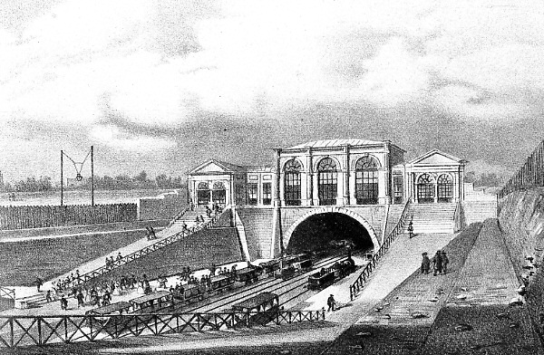 Embarcadère de Paris (place de l'Europe) pour Saint-Germain en 1837