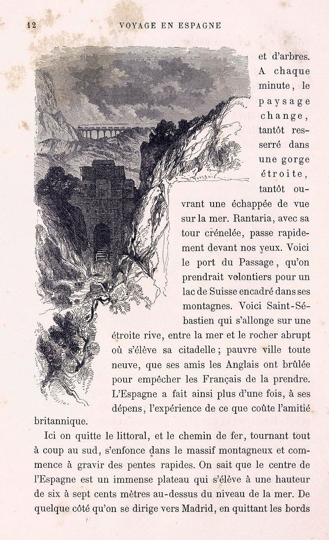 « VOYAGE EN ESPAGNE » PAR M. EUGÈNE POITOU (1815-1880) • D'IRUN À ALSASUA EN 1866