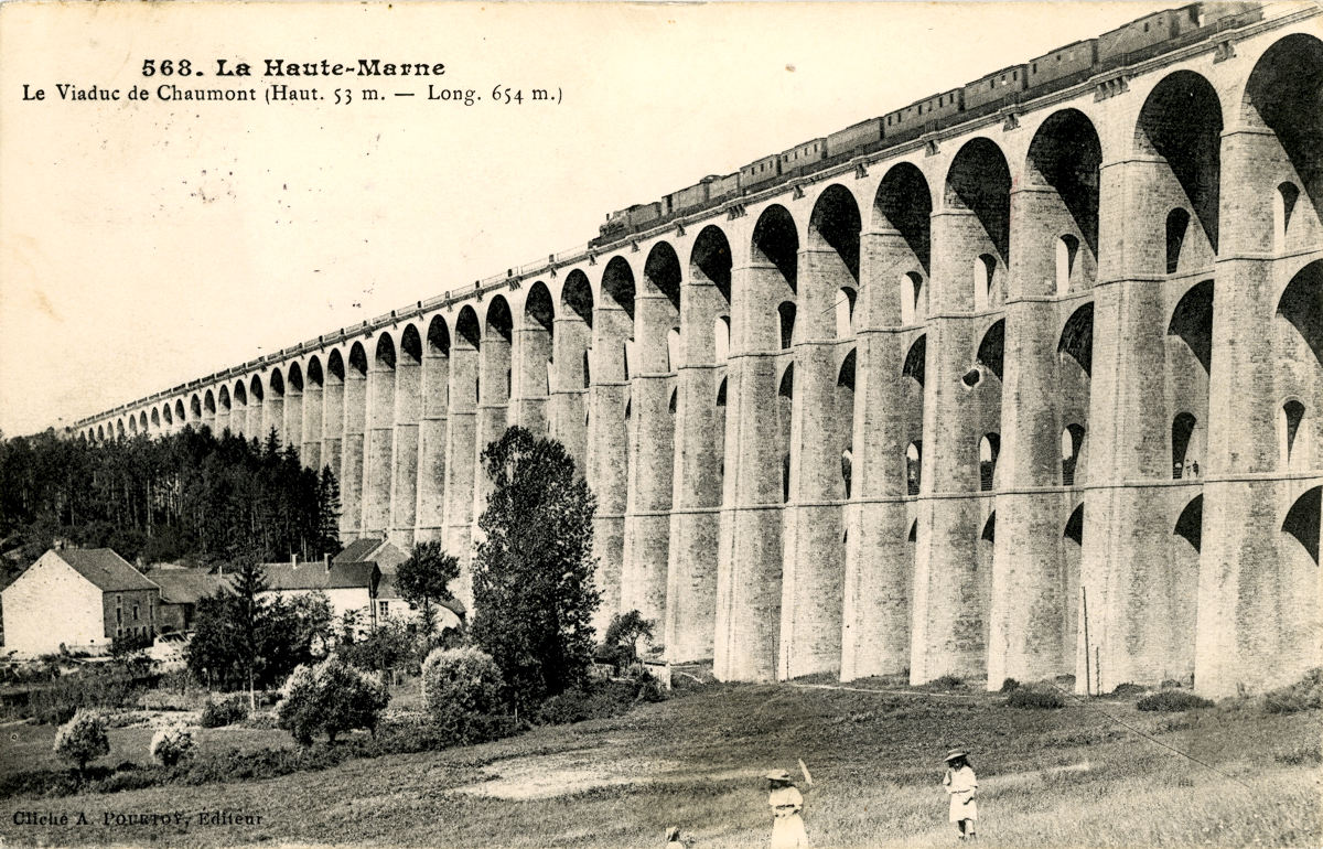 VIADUC DE CHAUMONT (600 M) • CONSTRUCTION : 1855-1856 • ARCHITECTE : EUGÈNE DECOMBLE