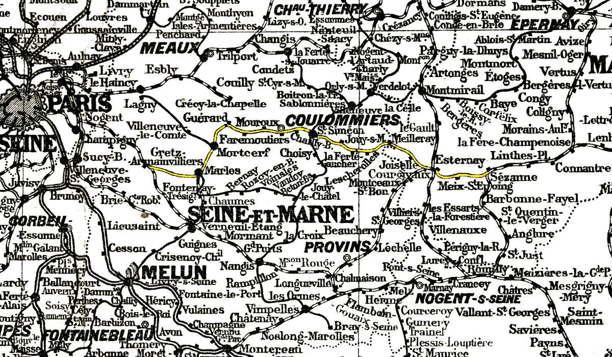 CHEMINS DE FER DE LA FRANCE CARTE PUBLIÉE PAR LA LIBRAIRIE CHAIX (VERS 1920)