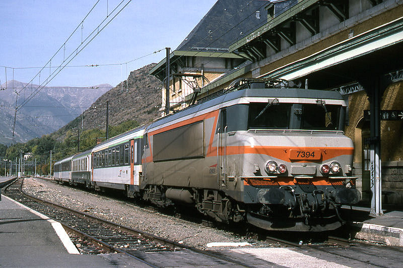 SNCF BB 7394 • 72971 TOULOUSE MATABIAU•LATOUR DE CAROL-ENVEITG