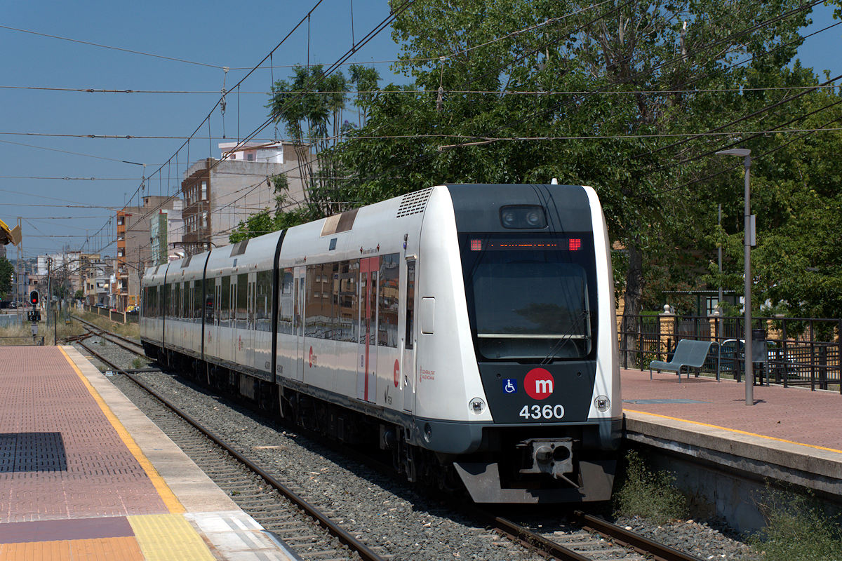 SÉRIE 4300 FGV • 4360 • METROVALÈNCIA • LIGNE 1 • VILLANUEVA DE CASTELLÓ > BÉTERA