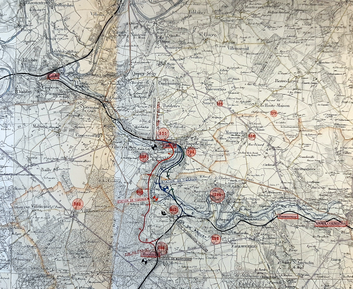 COMPAGNIE DES CHEMINS DE FER DE L'EST • LIGNE D'ESBLY À COULOMMIERS • PARTIE COMPRISE ENTRE CRÉCY ET LA LIGNE DE GRETZ À COULOMMIERS • AVANT PROJET (19 JUIN 1904)