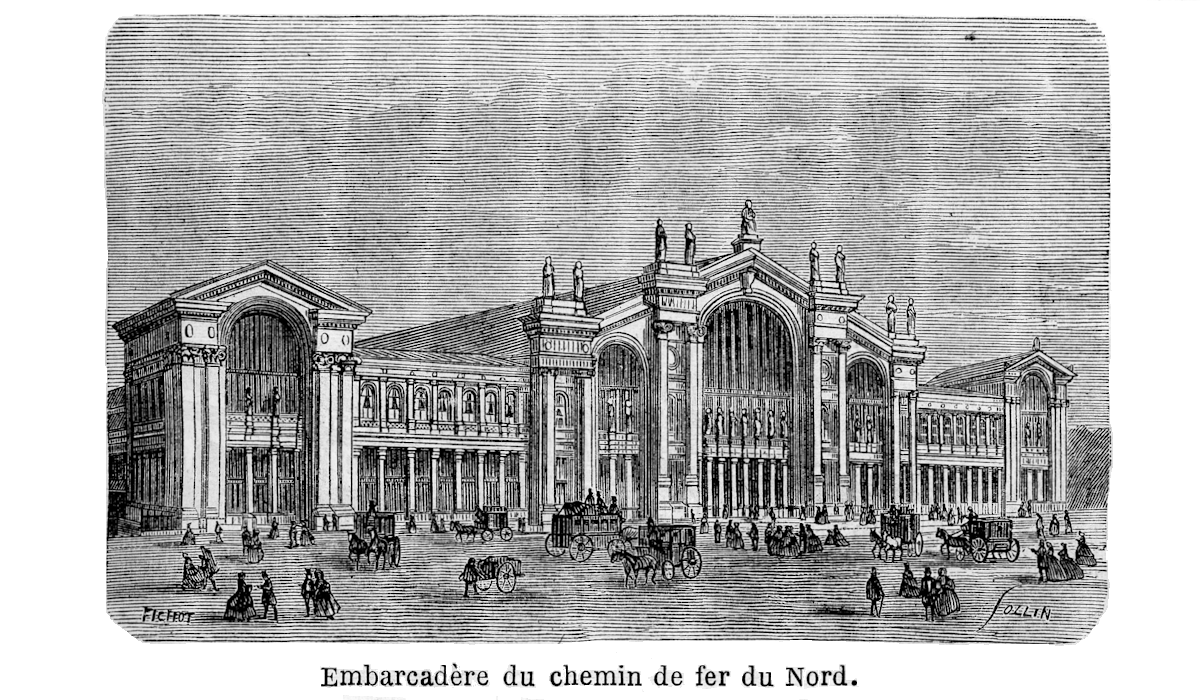 EMBARCADÈRE DU CHEMIN DE FER DU NORD • COLLECTION DES GUIDES-JOANNE • PARIS ILLUSTRÉ • LIBRAIRIE HACHETTE • 1863