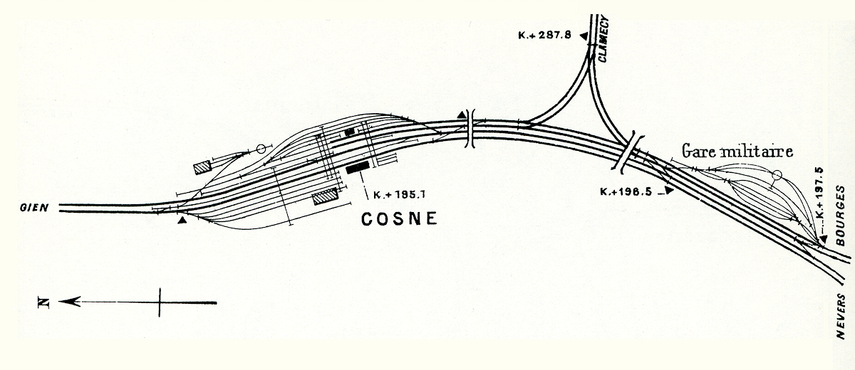 LA BIFURCATION DE COSNE EN 1904