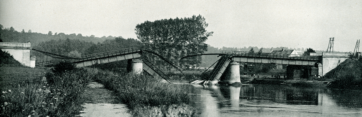 PONT DE MARY SUR LA MARNE EN JUILLET 1940