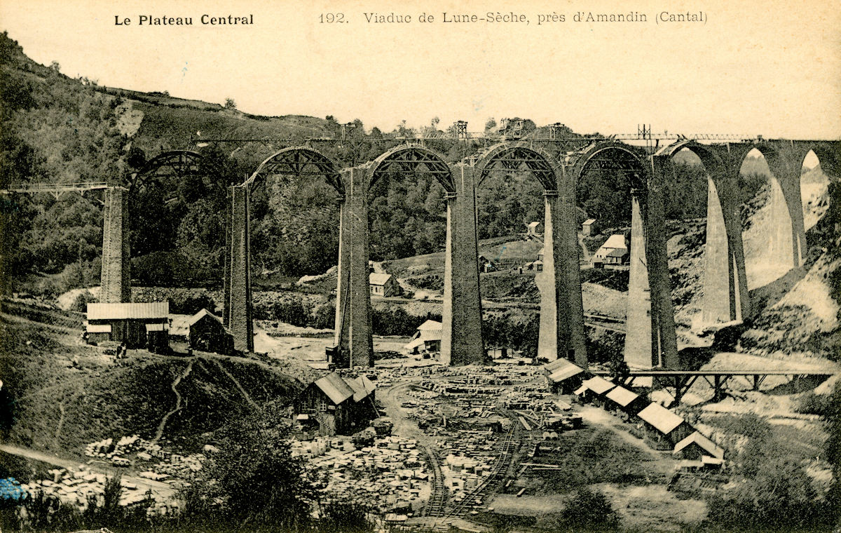 LIGNE BORT LES-ORGUES - NEUSSARGUES • VIADUC DE BARAJOL (1902-1907)