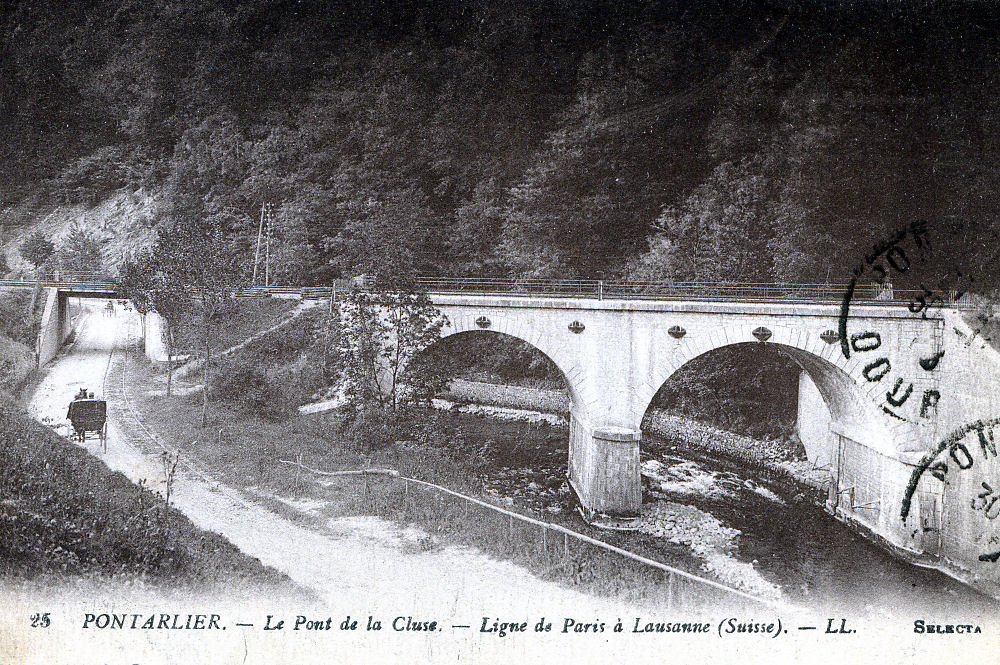 LIGNES MOUCHARD - LES VERRIÈRES ET PONTARLIER - VALLORBE VIA HÔPITAUX-NEUFS-JOUGNE