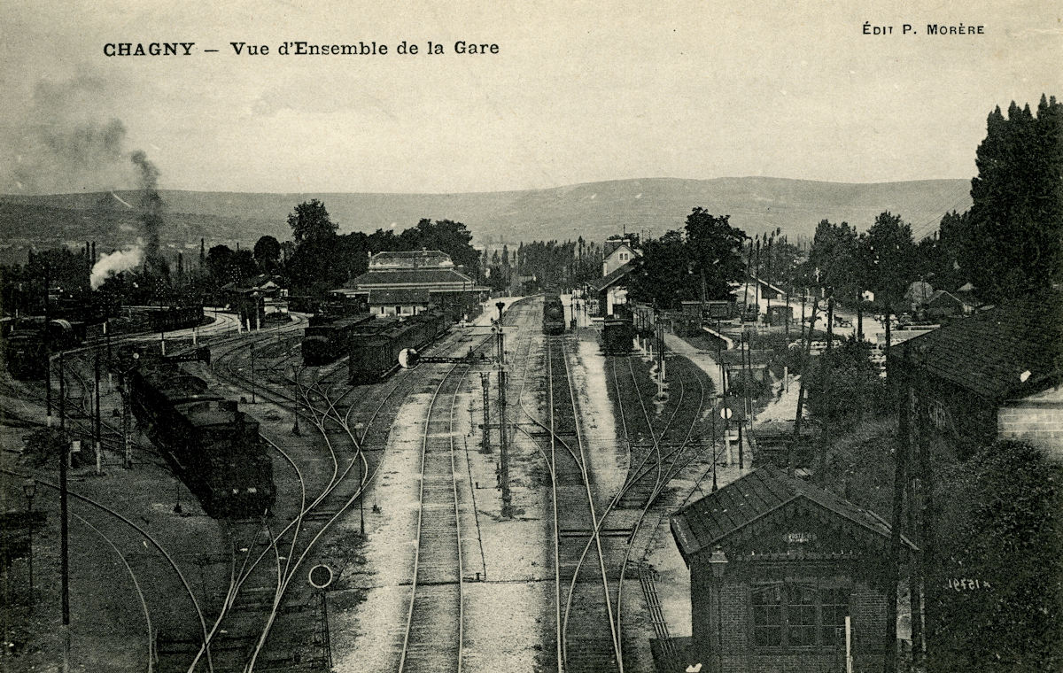 LA GARE P.-L.-M. DE CHAGNY