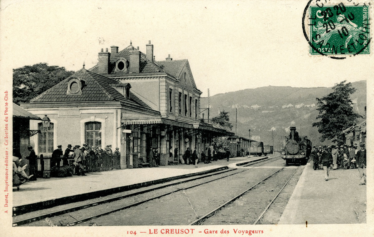 LA GARE P.-L.-M. DU CREUSOT