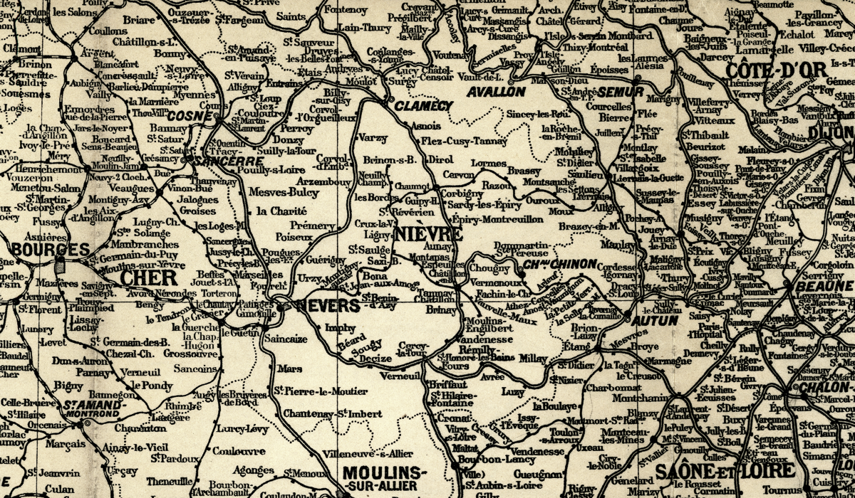 CHEMINS DE FER DE LA FRANCE CARTE PUBLIÉE PAR LA LIBRAIRIE CHAIX (VERS 1920)