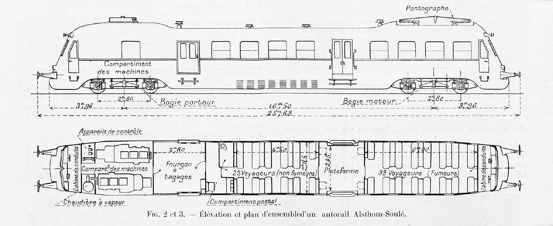 LES AUTORAILS TYPE ALSTHOM-SOULÉ DE LA S.N.C.F.