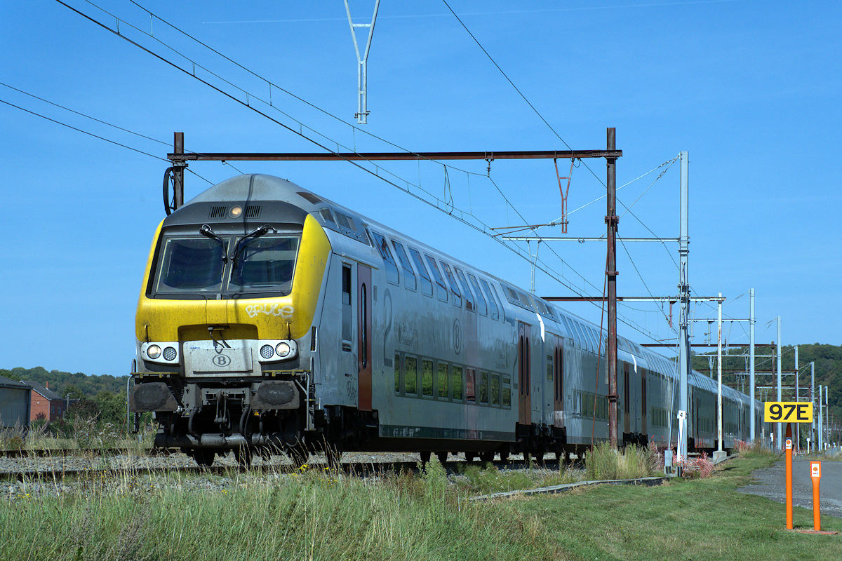 VOITURE PILOTE M6 SNCB 65044 + HLE 1856