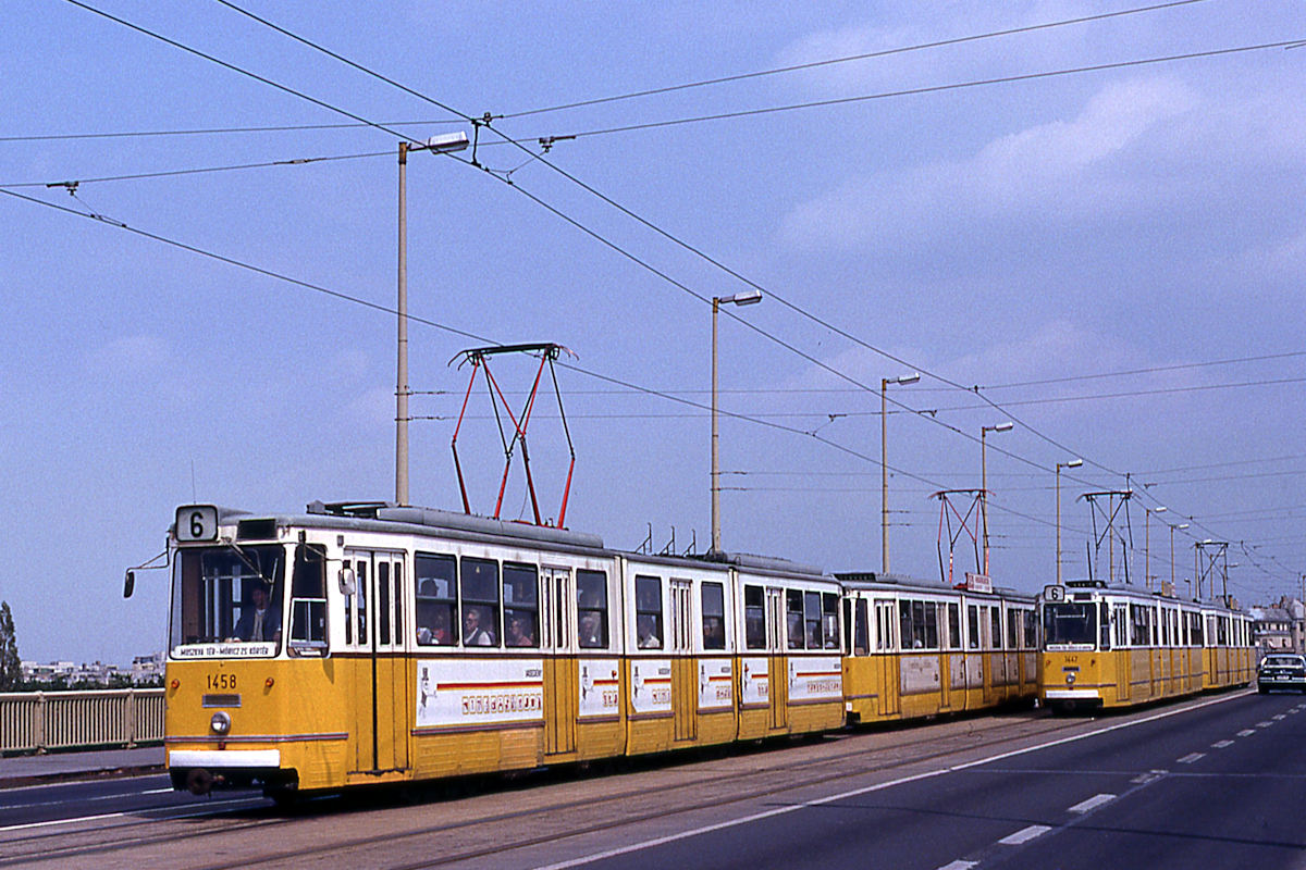 TRAMWAY DE BUDAPEST • RAME GANZ CSMG-3 1458