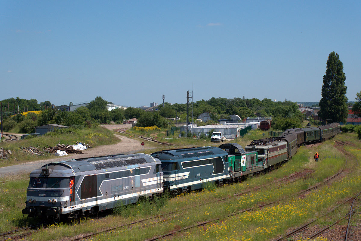 BB 67514 + BB 67556 • BB 69432 • CC 40110 « NICE » PROPRIÉTÉ DE MATÉRIEL FERROVIAIRE PATRIMOINE NATIONAL (MFPN)
