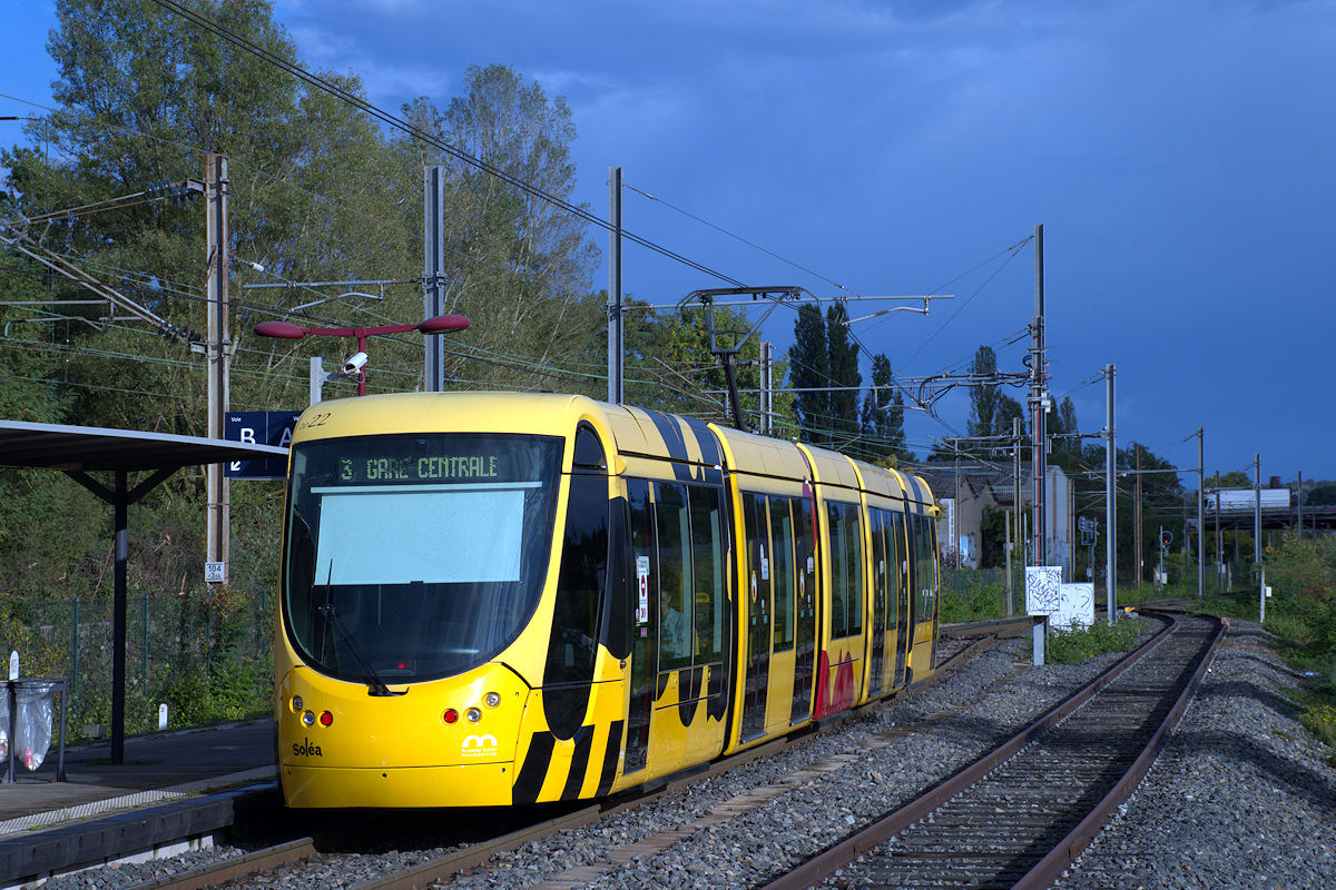 TRAMWAYS DE MULHOUSE • LIGNE 3 GARE CENTRALE - LUTTERBACH GARE