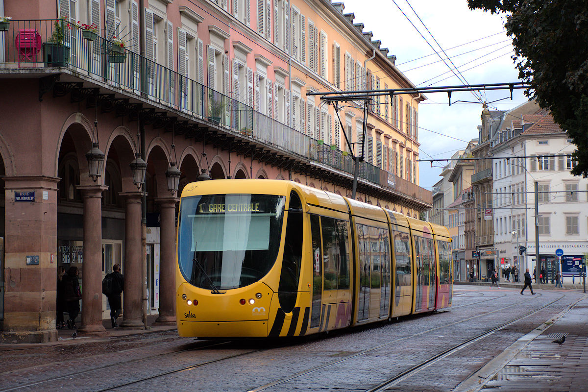 TRAMWAYS DE MULHOUSE • LIGNE 1 GARE CENTRALE - CHÂTAIGNIER