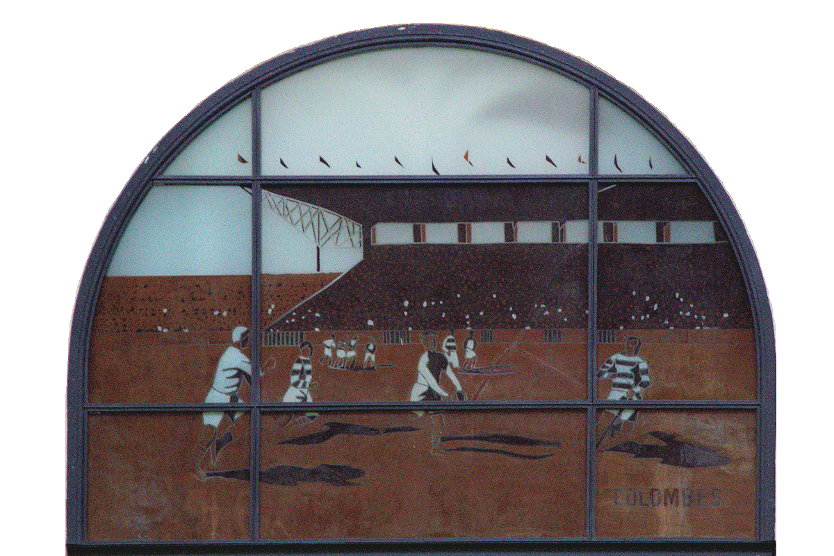 SALLE DES PAS-PERDUS DE LA GARE SAINT-LAZARE VERRIÈRE « COLOMBES »