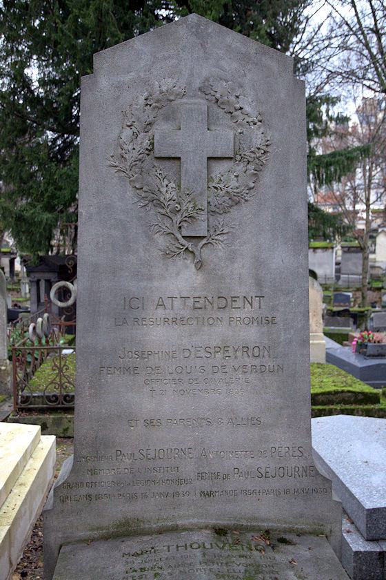 TOMBE DE PAUL SÉJOURNÉ