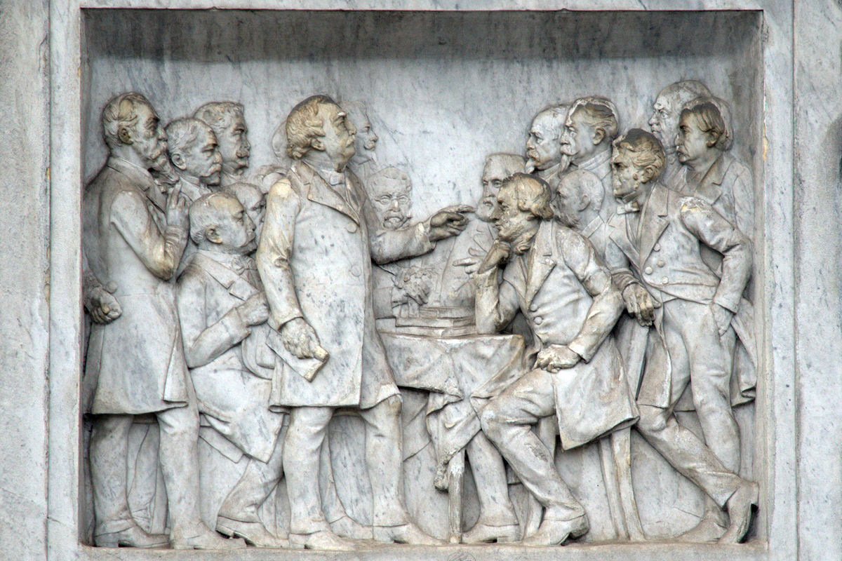 MONUMENT EUGÈNE FLACHAT « DISCUSSION ANIMÉE À LA SOCIÉTÉ DES INGÉNIEURS CIVILS DE FRANCE »